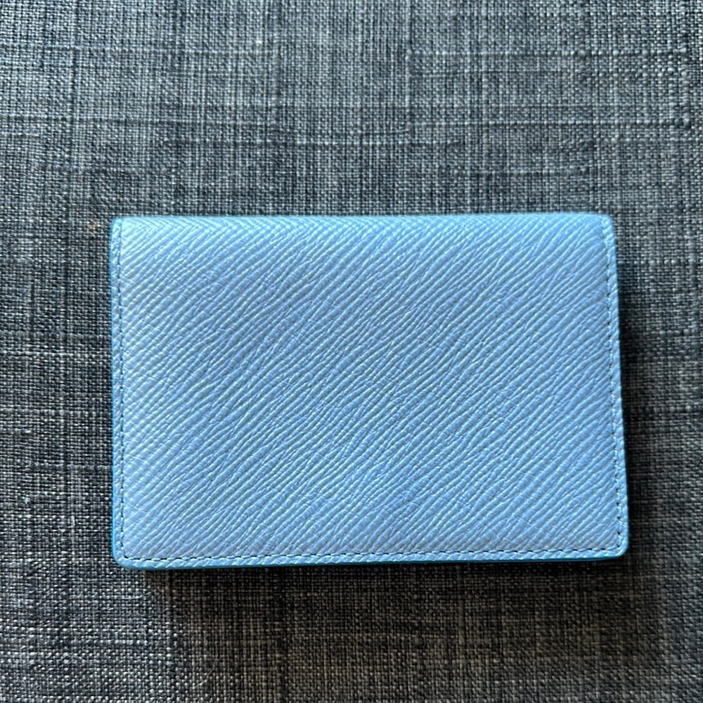 NEW Smythson Card Holder Wallet with Textured Finish